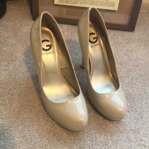 G by Guess Patent Nude Heels